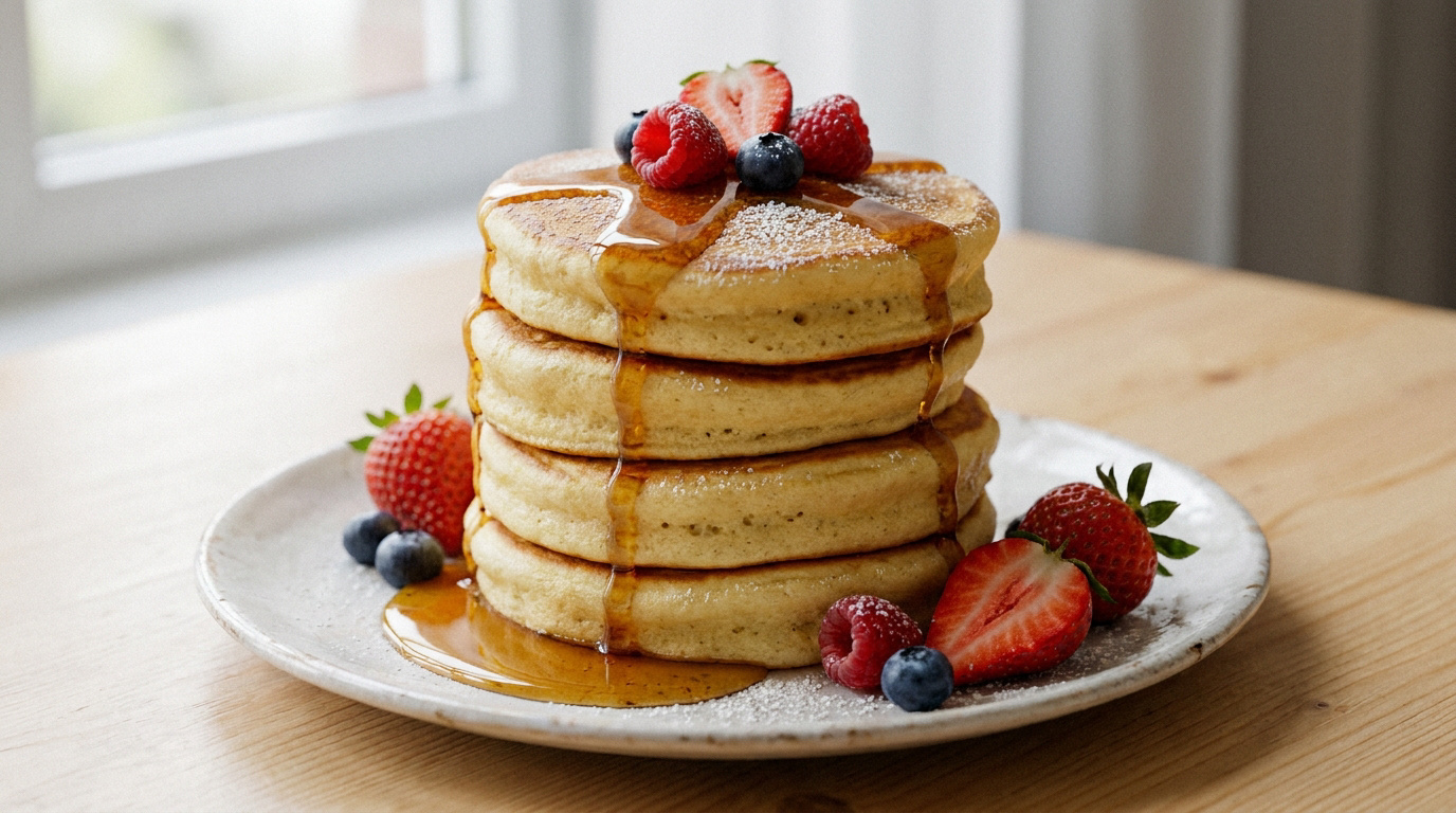 Recette pancakes fluffy : le secret du volume italien