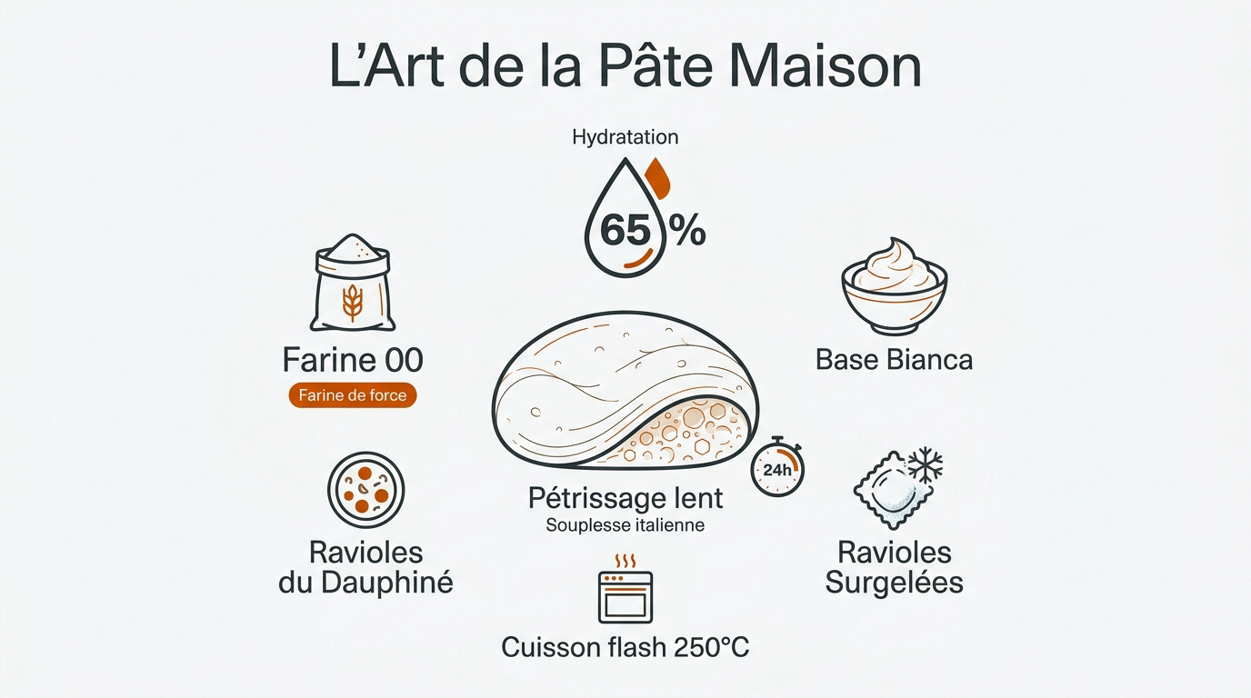 Pâte à pizza maison farine 00