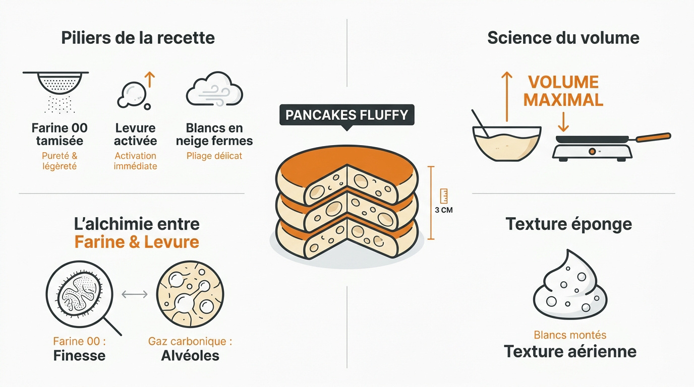 Pancakes fluffy ultra épais