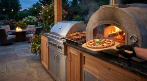 Barbecue four pizza : l'art de la cuisson au feu de bois