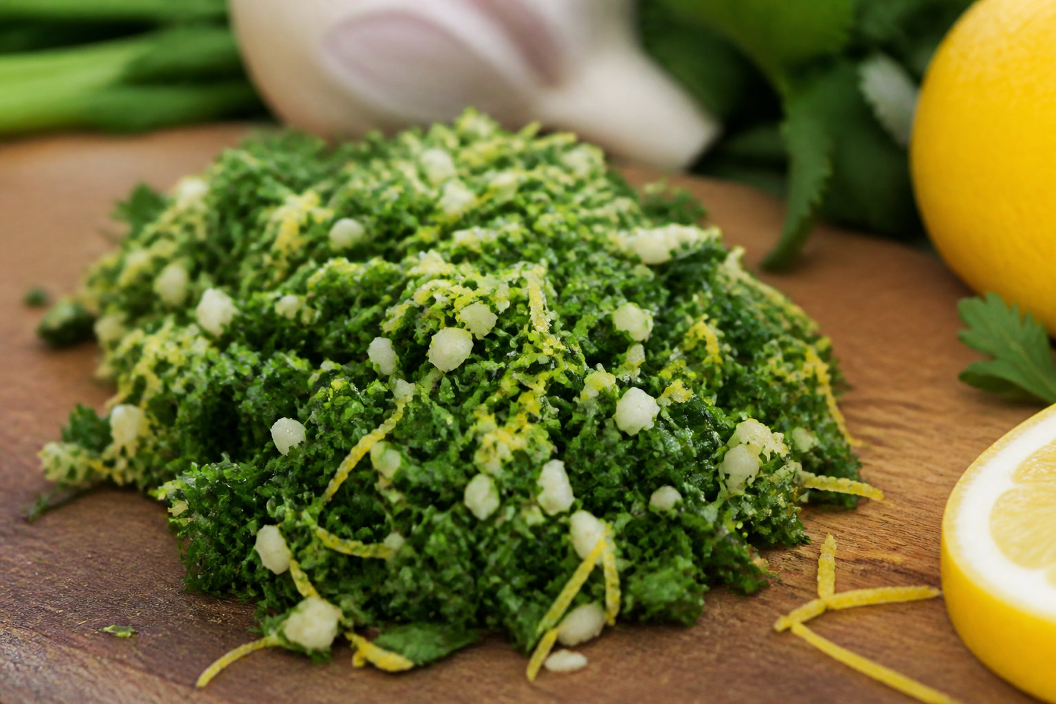 Gremolata authentique : la signature aromatique du plat