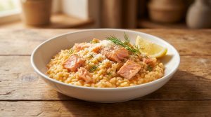 Risotto au saumon : les secrets de l'onctuosité italienne