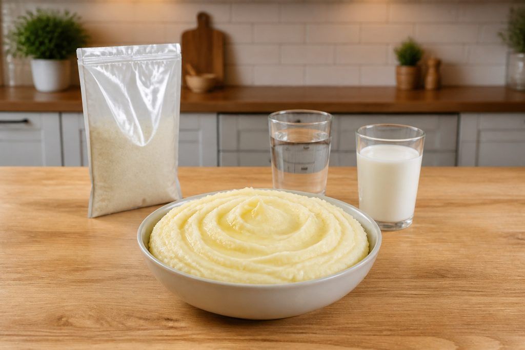 Mousline : dose lait et eau pour une purée parfaite