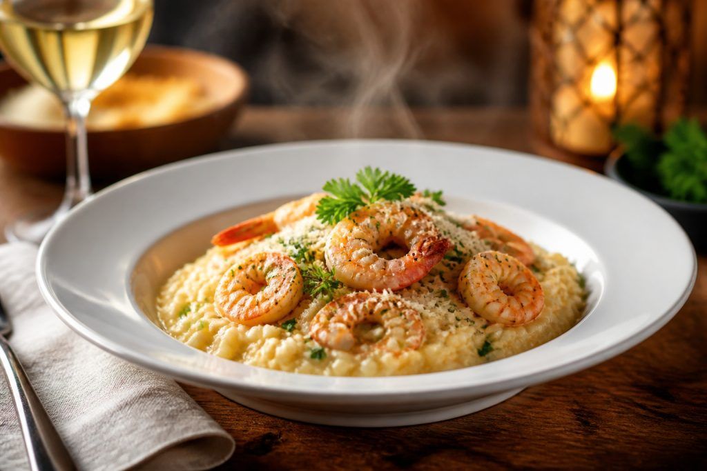 Risotto crevettes : la recette facile et crémeuse