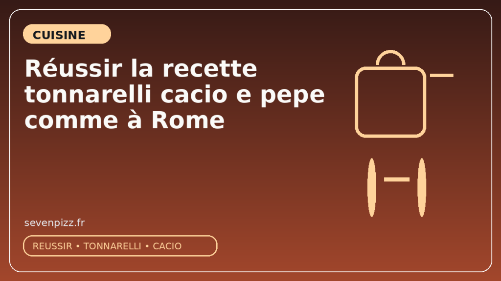 Réussir la recette tonnarelli cacio e pepe comme à Rome
