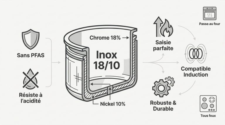 Ustensiles cuisine inox : le secret d'une cuisson pro