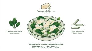 Recette pâtes épinards : le secret de l'onctuosité