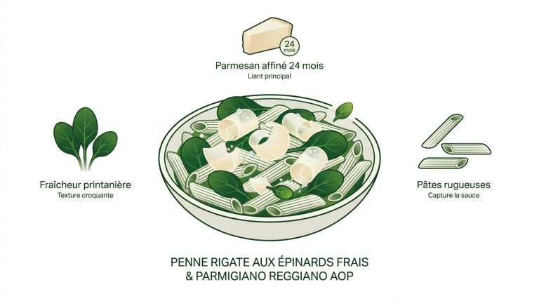 Recette pâtes épinards : le secret de l'onctuosité