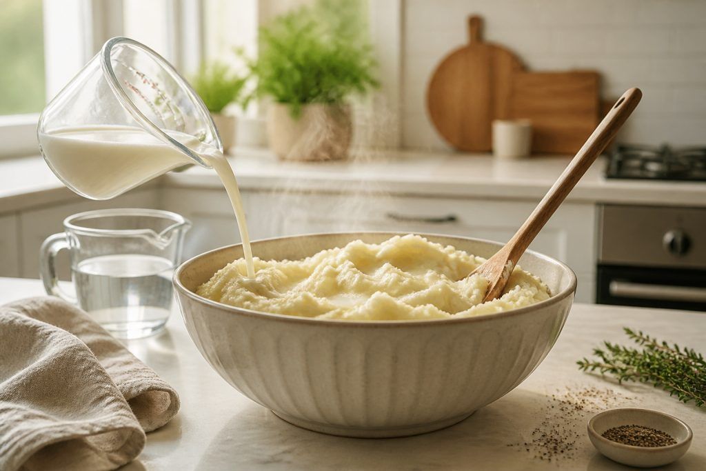 Mousline : le secret d'une purée parfaite avec lait et eau
