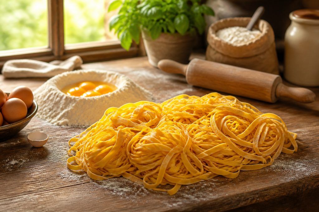 Pâtes aux œufs : recette facile et réconfortante