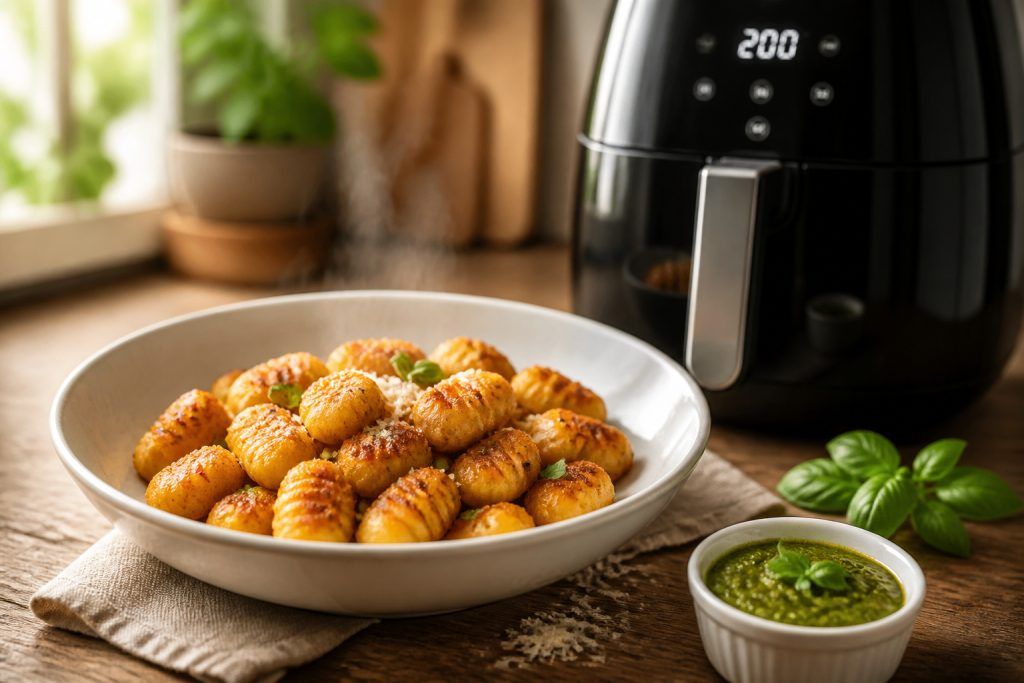 Recette gnocchis air fryer : croustillant et moelleux