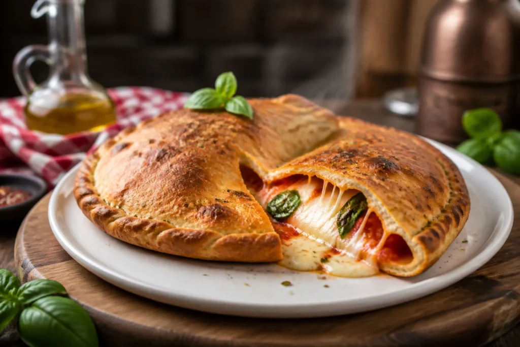 Calzone italien authentique fondant et savoureux