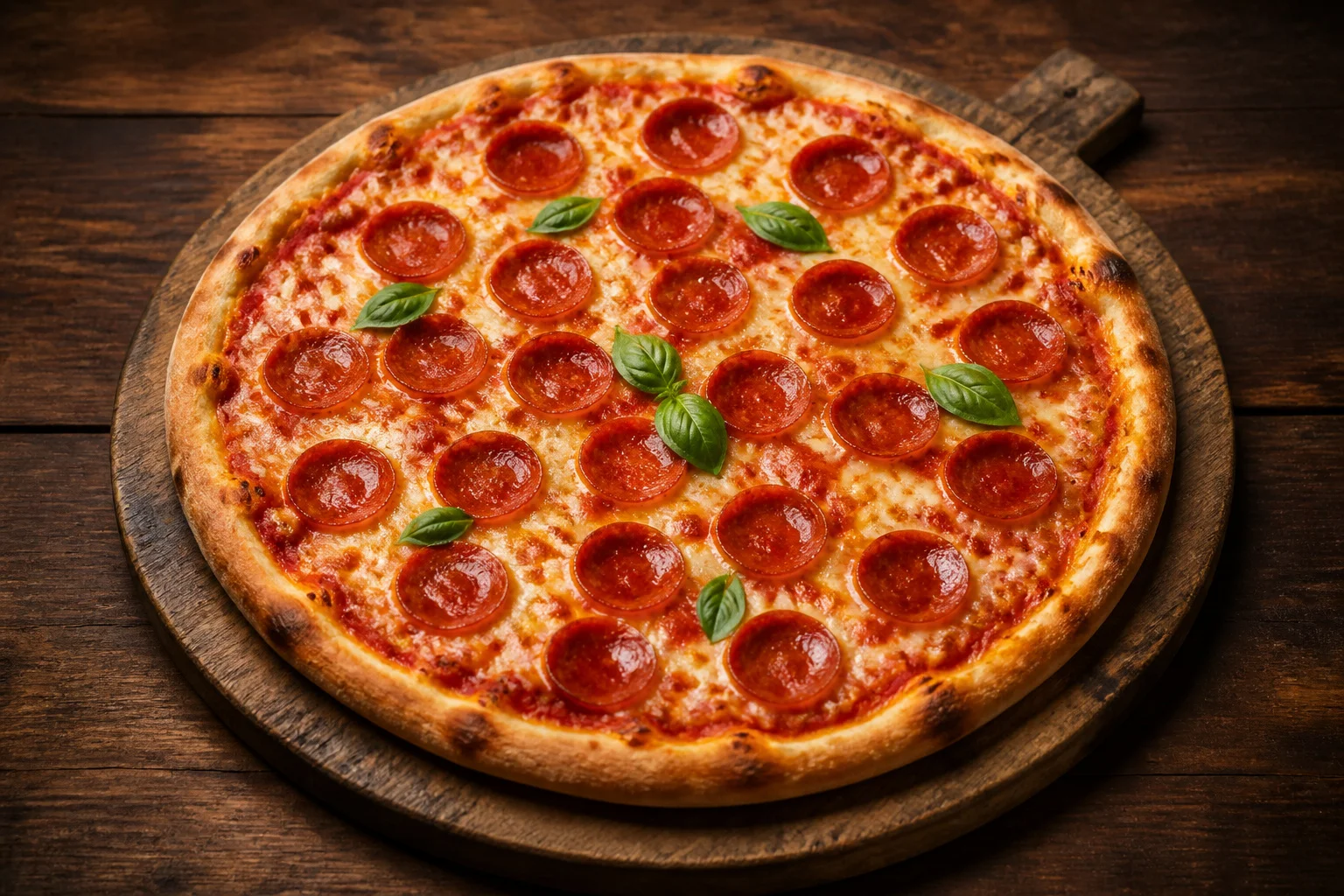 Pizza pepperoni authentique