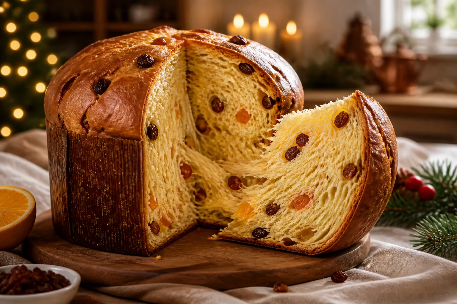 Panettone gourmand aux fruits confits
