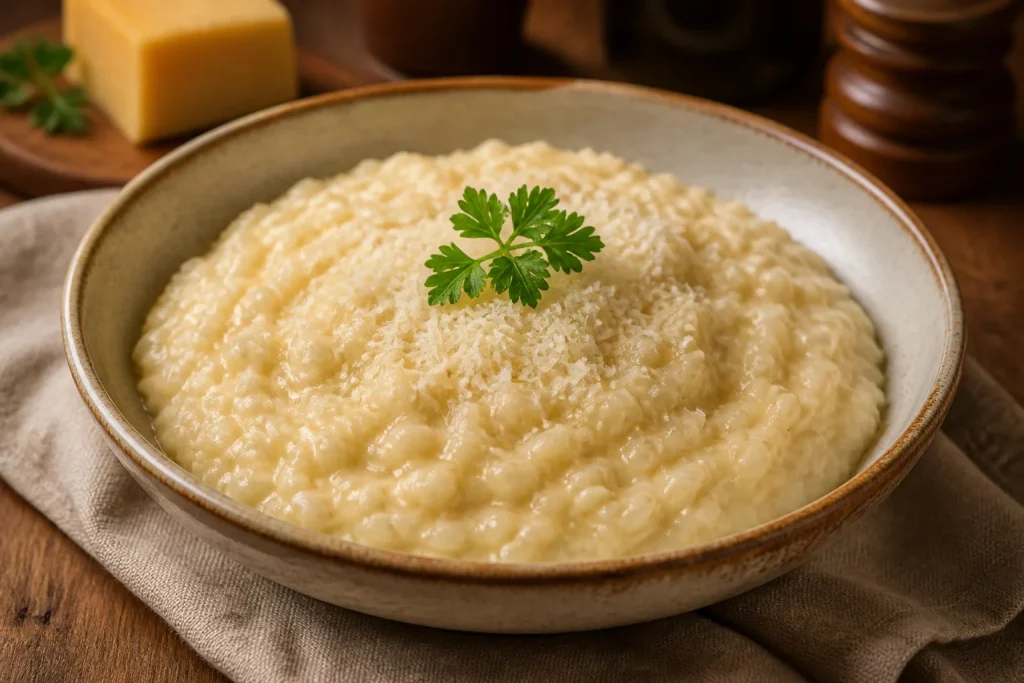 Risotto cremeux au parmesan