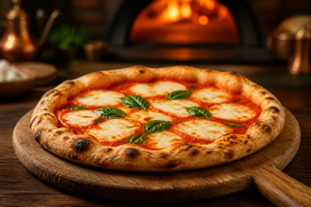 Pizza margherita authentique