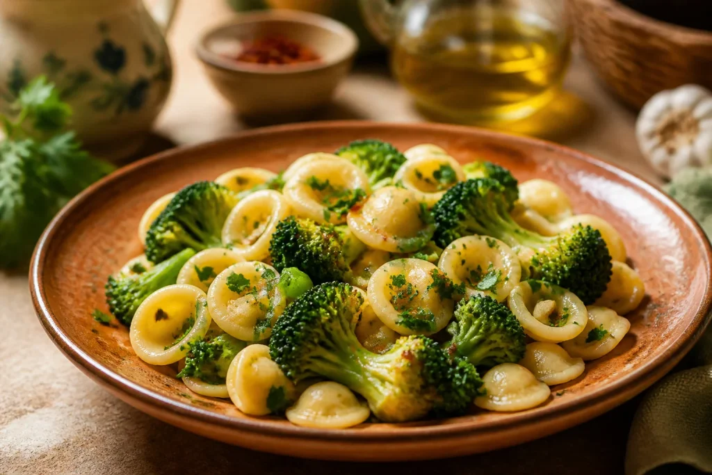 Pates aux brocolis a la sicilienne