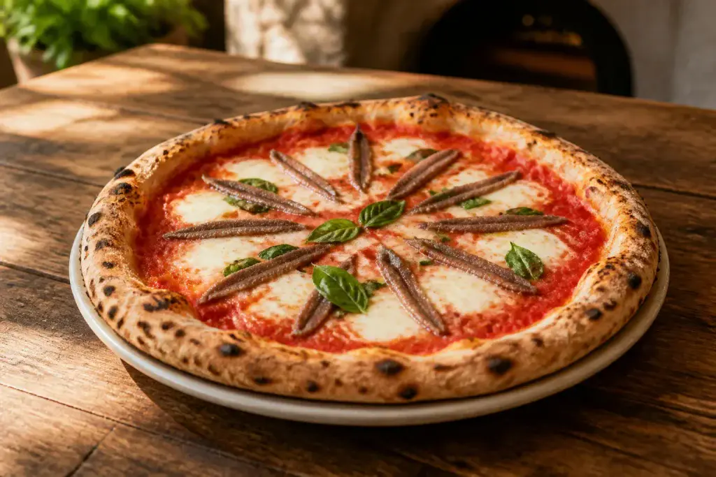 Pizza napolitaine aux anchois un delice authentique