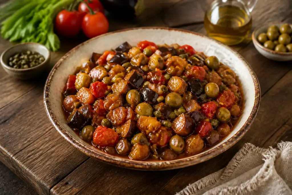 Caponata sicilienne authentique