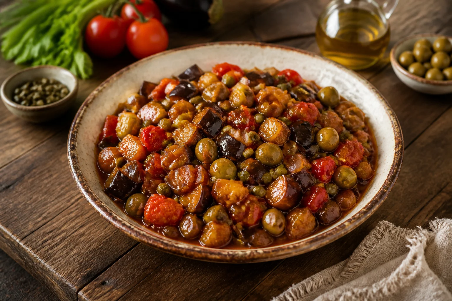 Caponata sicilienne authentique