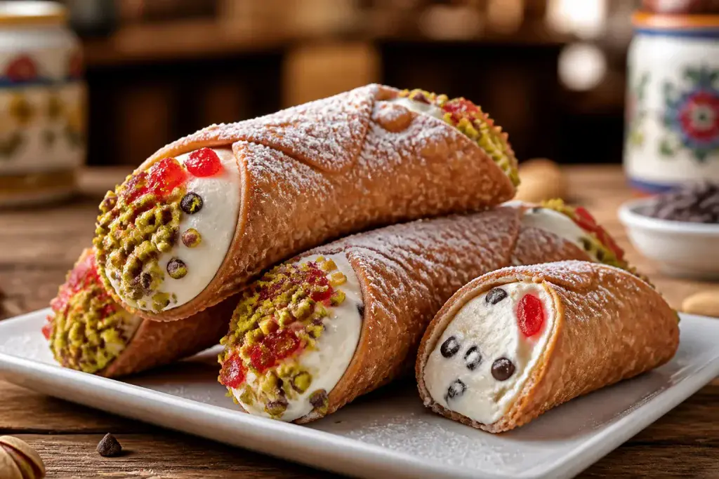 Delicieux cannoli siciliens