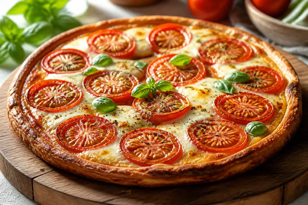Tartelette tomate mozzarella artisanale