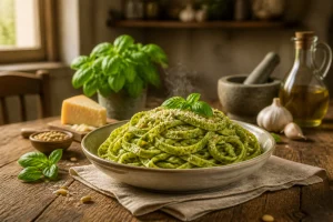 La recette des pâtes au pesto qui sent bon l'Italie