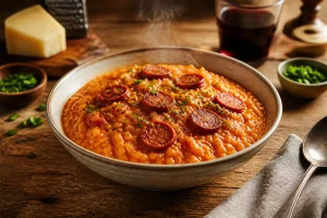 La recette du risotto chorizo : un délice simple et épicé