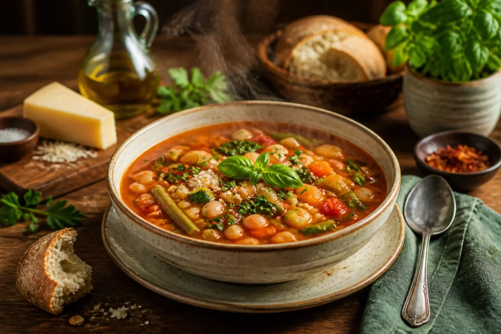 Soupe minestrone reconfortante