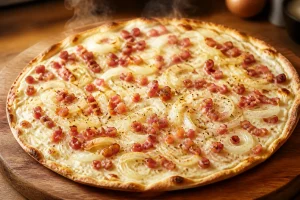 La vraie recette de la pizza flammekueche maison