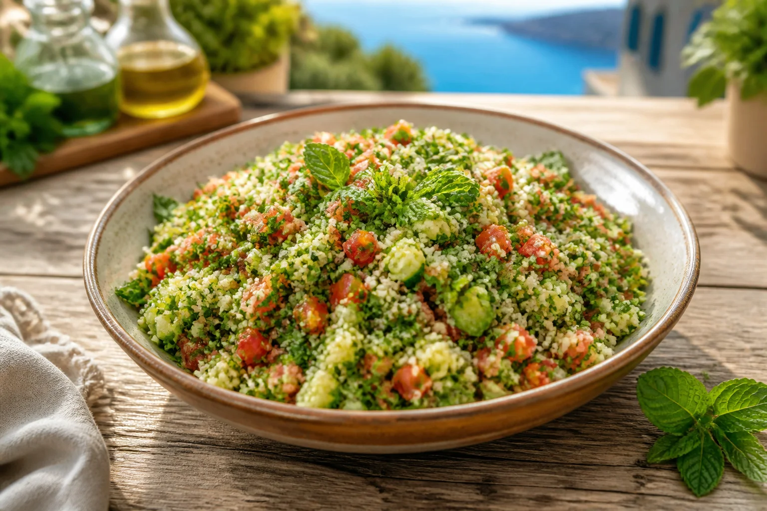 Tabbouleh mediterraneen frais