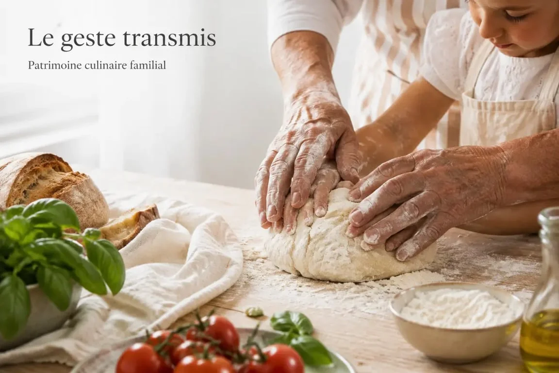 Cuisine italienne patrimoine UNESCO : transmission familiale autour d’une table italienne